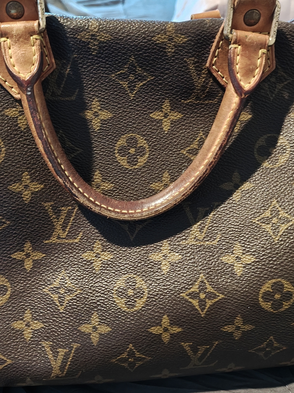 Louis Vuitton Brown Monogram Canvas Top-Handle Bag - Picture 3 of 12